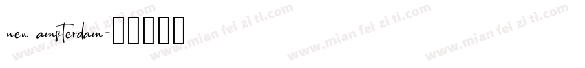 new amsterdam字体转换